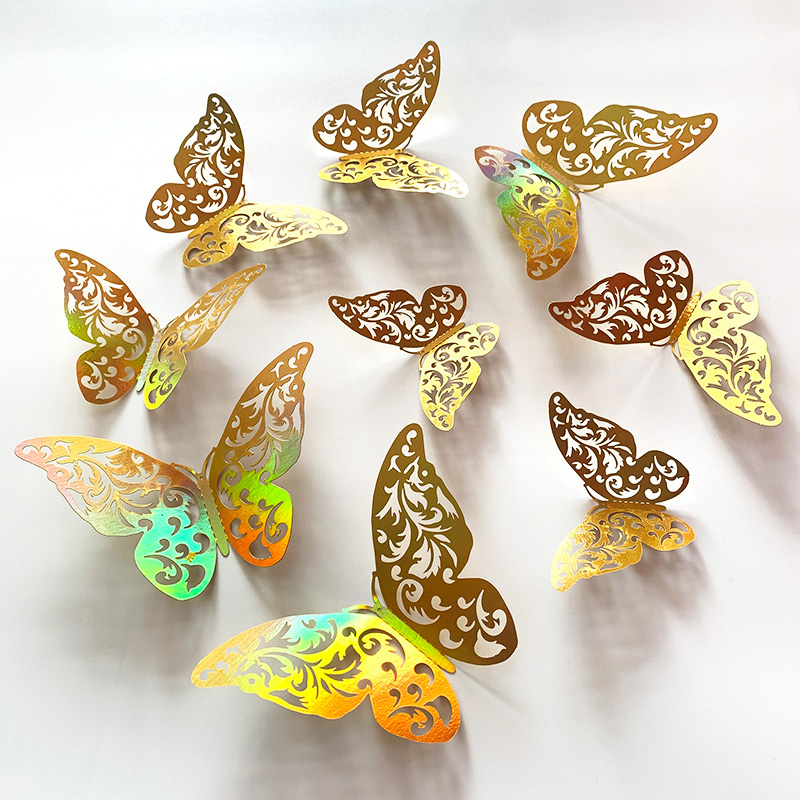 Wedding Package Gold - 12 шт. золотых 3D-наклеек в виде