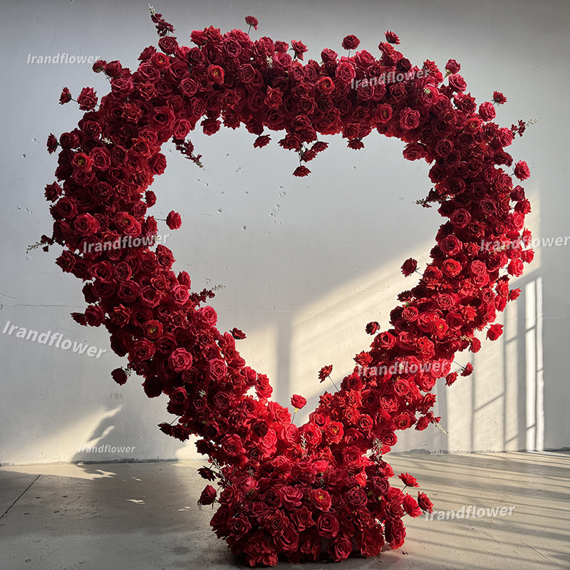 Красные искусственные цветы в  – обзор и цена Wedding Arch Flower