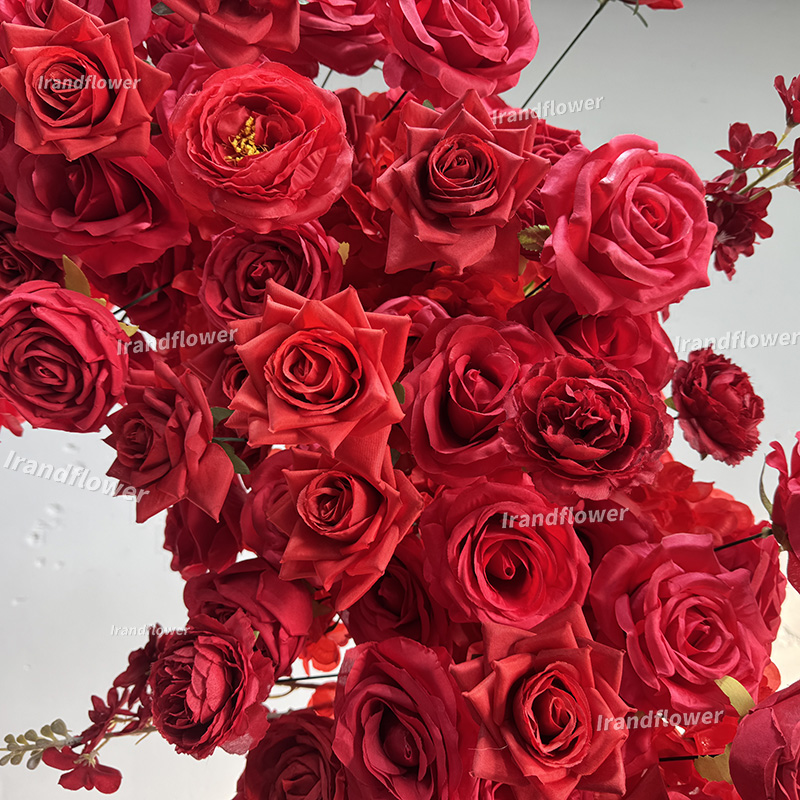 Красные искусственные цветы в  – обзор и цена Wedding Arch Flower