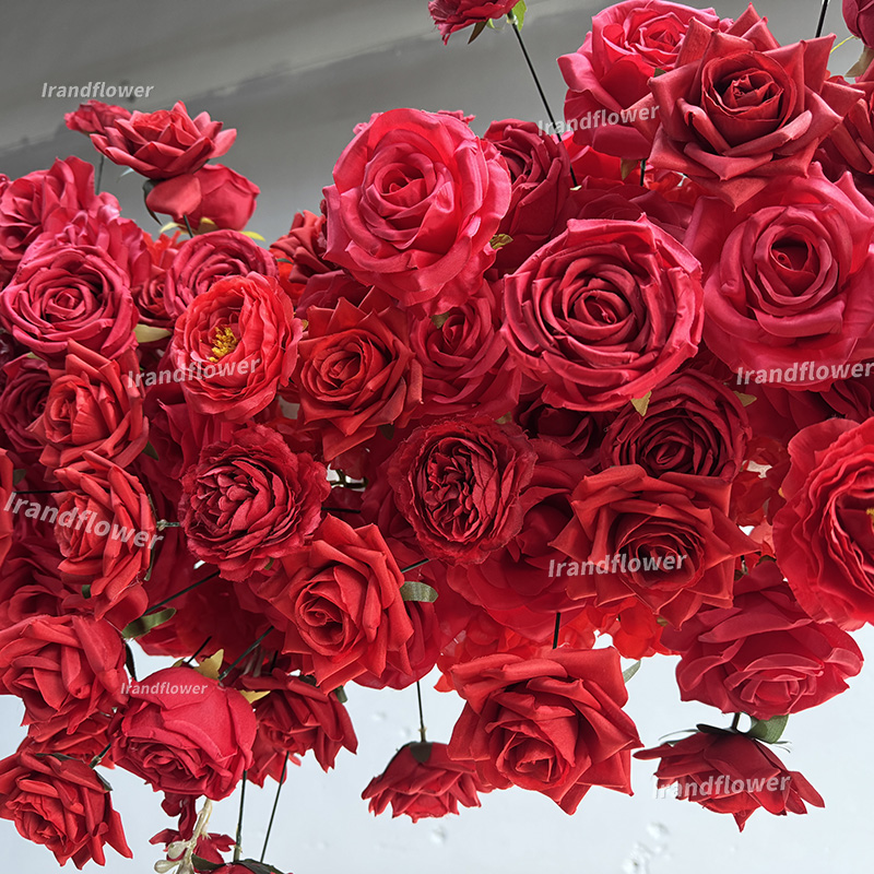 Красные искусственные цветы в  – обзор и цена Wedding Arch Flower