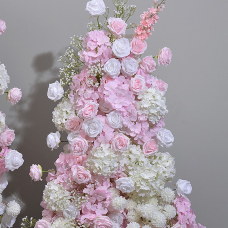 Uflower 5D Розовая Белая Роза  – обзор и цена Wedding Arch Flower